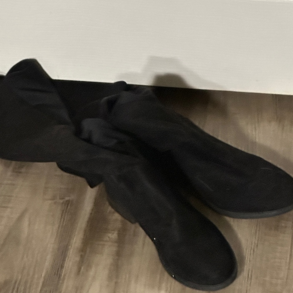 All black suede